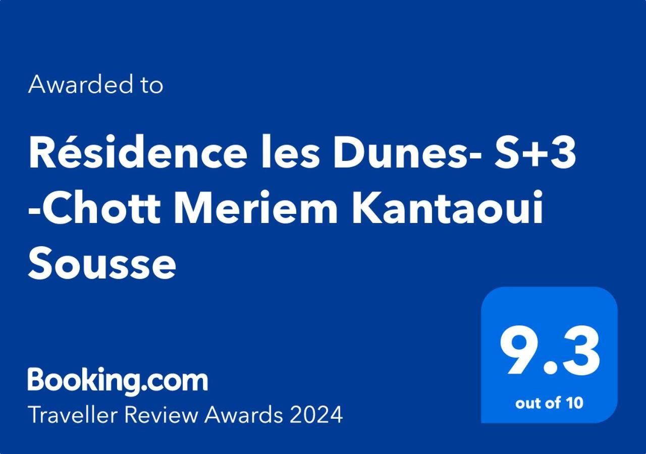 Evasion Familiale Pres De De La Mer S3 Chott Meriem Kantaoui Sousse Ngoại thất bức ảnh